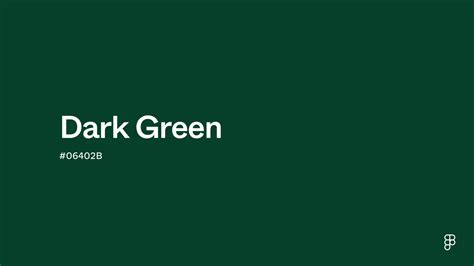 dark green color hex code