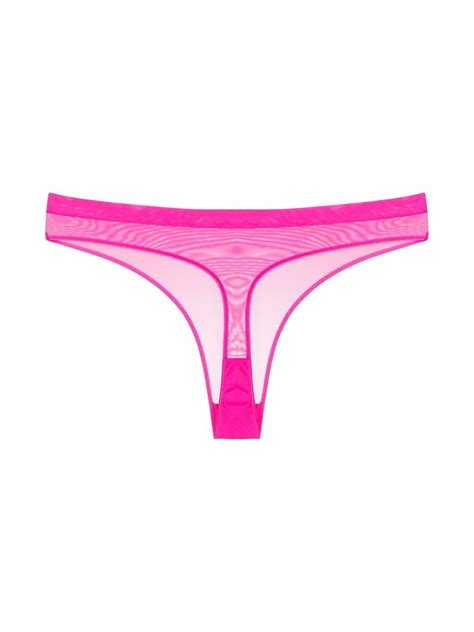Dark pink thong