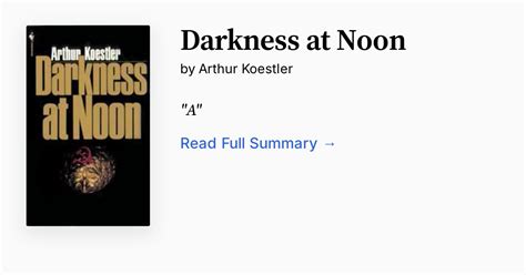 Darkness At Noon Summary
