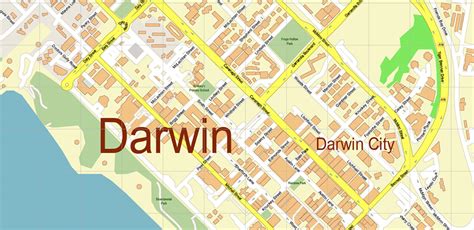 Darwin City Map