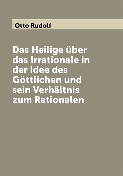 das heilige uber das irrationale in der idee des