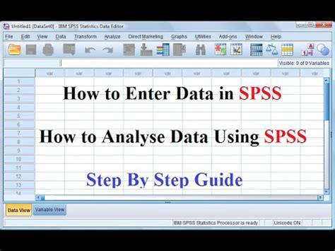 data analyse spss