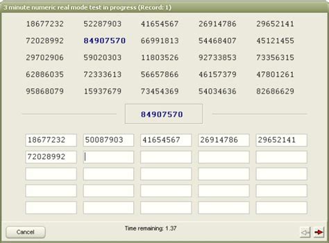 Data Entry Tests
