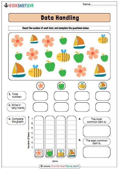 Data Handling Worksheet For Class 1
