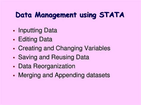 Data Management Using Stata A Practical Handbook