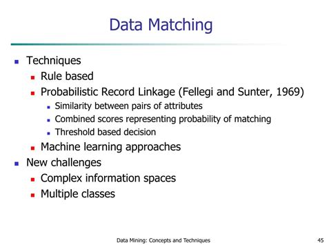 Data Matching Concepts And Techniques For Record Linkage Entity Resolution And Duplicate Detection Data Centric Systems And Applications