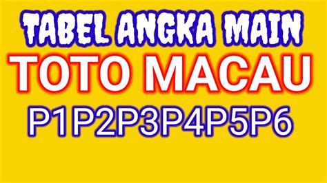 DATA TOTO MAKAU 🧱 Toto Togel Macau: Keluaran Macau Tercepat, Data Toto Macau