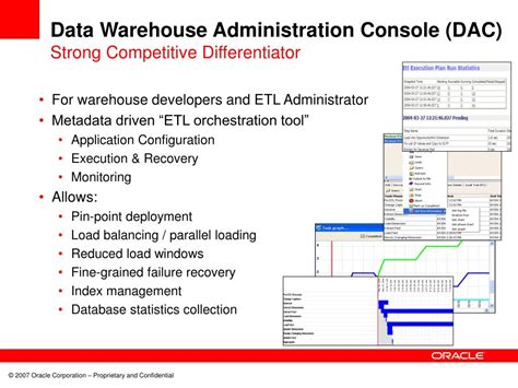 Data Warehouse Administration Console