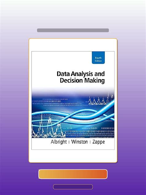 Read Data Analysis Decision Making 4Th Edition 