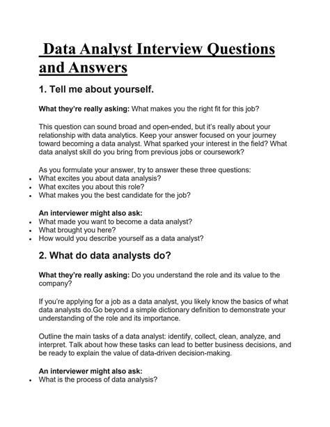 Read Online Data Analyst Interview Questions And Answers 