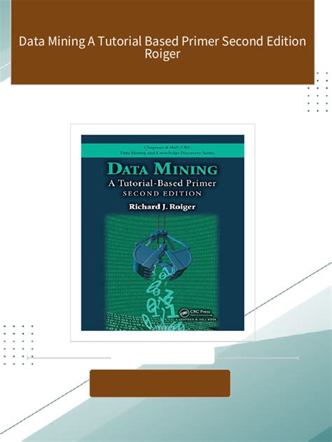 Read Online Data Mining A Tutorial Based Primer Pdf 