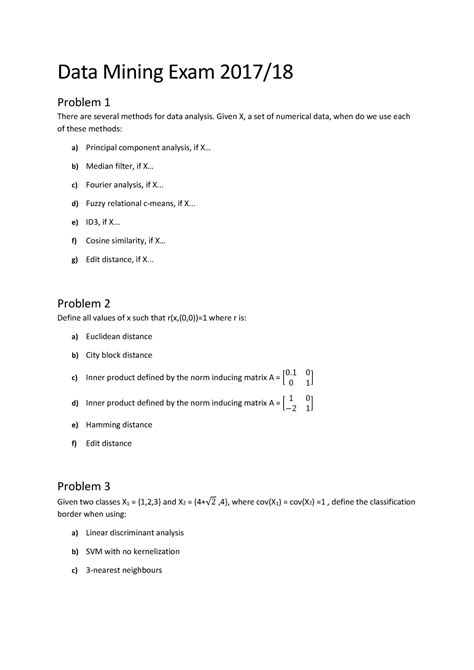 Download Data Mining Exam Questions And Answers2014 
