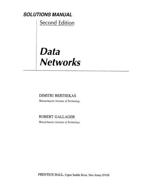 Read Data Networks Gallager Solution Manual 