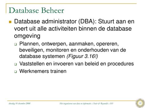 database beheer