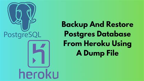 database dump from heroku