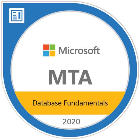 Database Fundamentals Mta Microsoft Technology Associate Exam 98 364