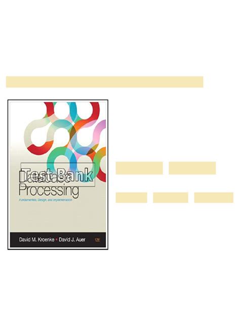 Database Processing Kroenke Solution