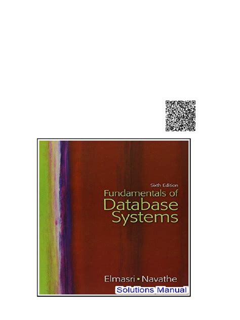Database Systems Elmasri 6th Solutions