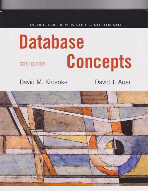 Full Download Database Concepts Sixth Edition 