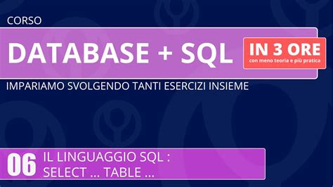 Read Online Database E Linguaggio Sql 