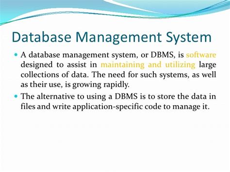 Full Download Database Management System Dbms Tutorial 