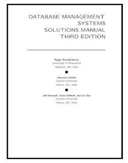 Full Download Database Management Systems Solutions Manual Third Edition Even 