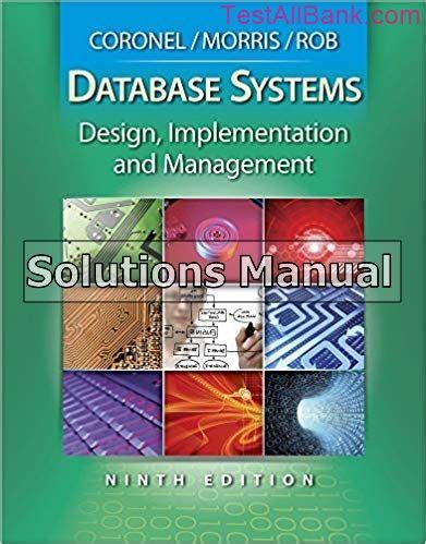 Download Database Systems Design Implementation And Management 9Th Edition Solutions Manual 