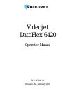 Read Online Dataflex 2 Operator Manual Videojet 