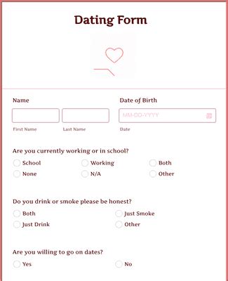 date me application form