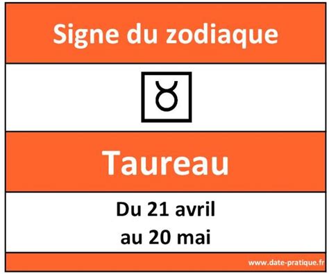 Date Signe Taureau