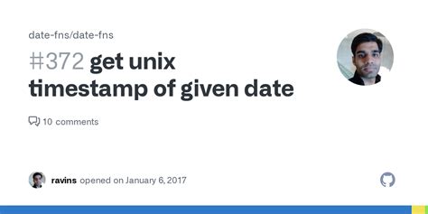 date-fns unix timestamp to date