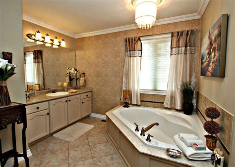 dated bathroom staged