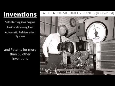 dates of frederick jones inventions