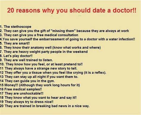 dating a doctor dont see every month