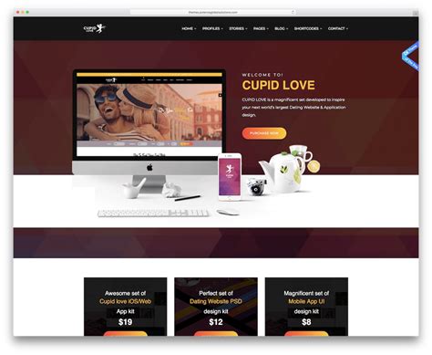 dating agency website template