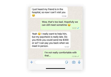 dating app scam text