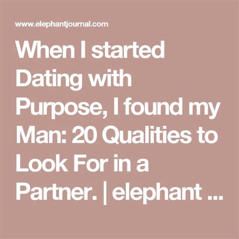 dating elephant journal