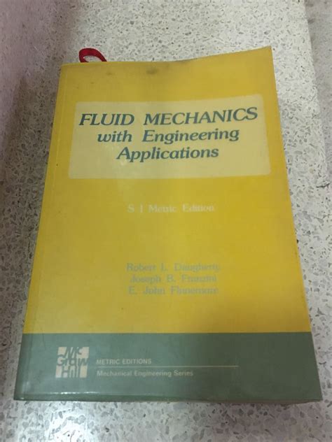 Download Daugherty Franzini Fluid Mechanics With Engineering Applications 