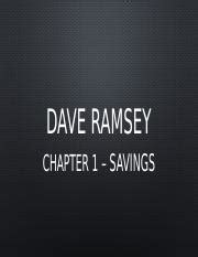 Download Dave Ramsey Chapter 1 Savings 