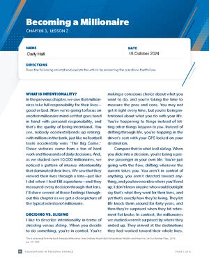 Full Download Dave Ramsey Chapter 4 Making The Minimum 