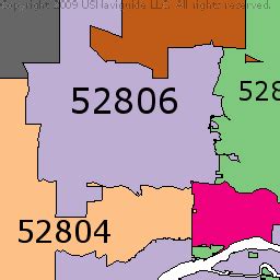 davenport iowa zip code