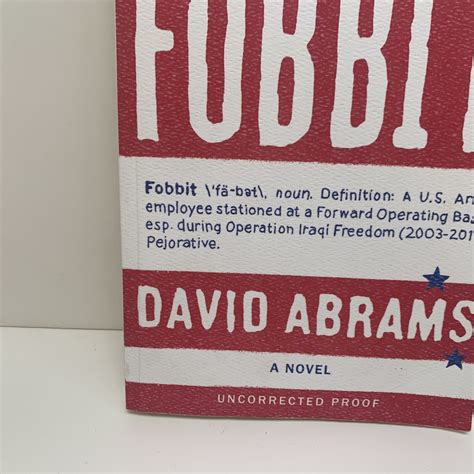 david abrams fobbit biography