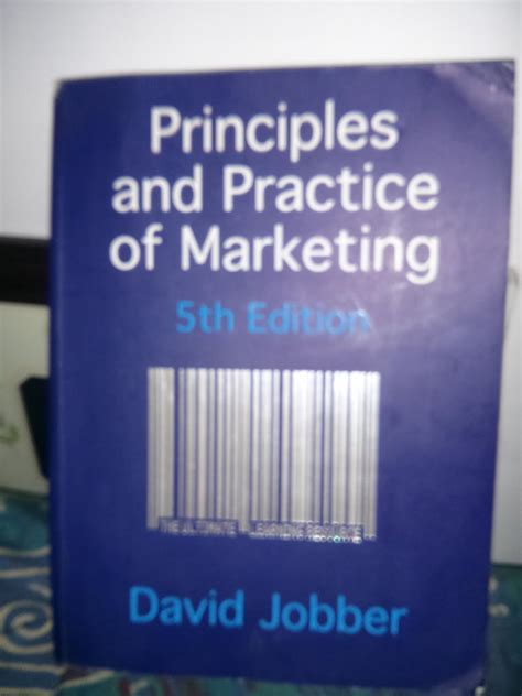 David Jobber Principles And Practice Of Marketing