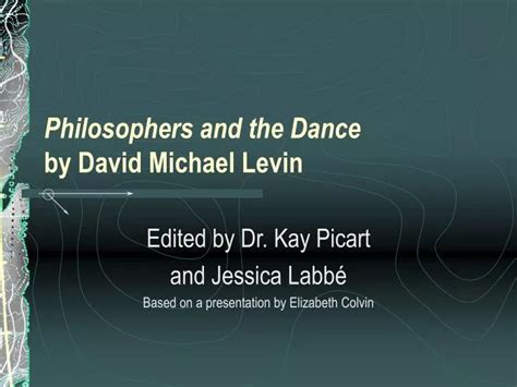 david michael levin biography sample