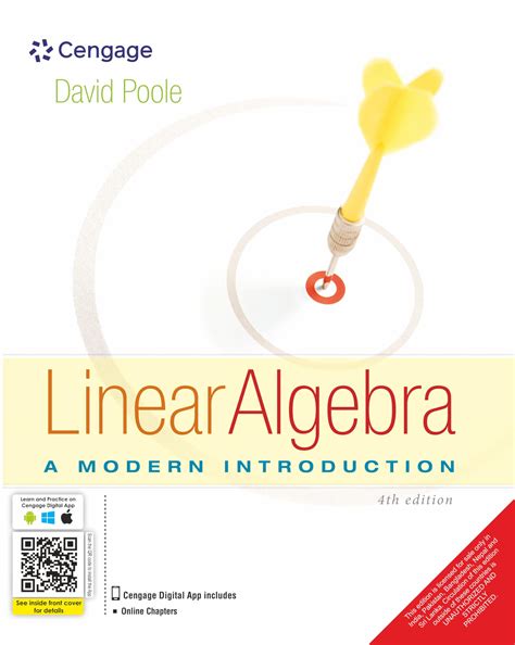 David Poole Linear Algebra A Modern Introduction 3rd Edition Brooks Cole Cengage Learning