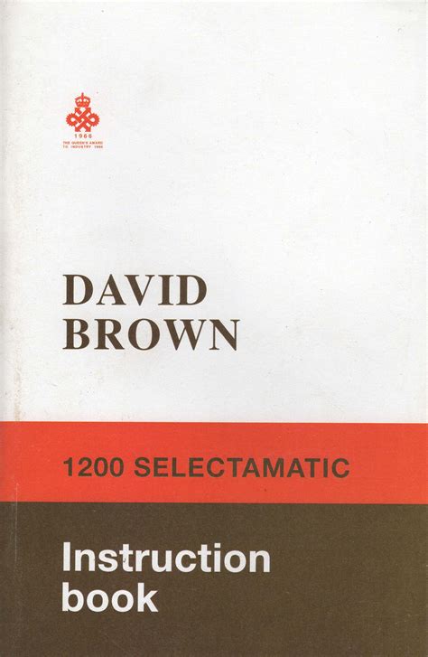 Read David Brown 1200 Manual 