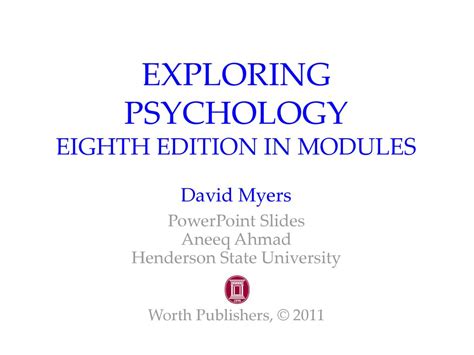 Full Download David Myers Psychology Eighth Edition Part Two 