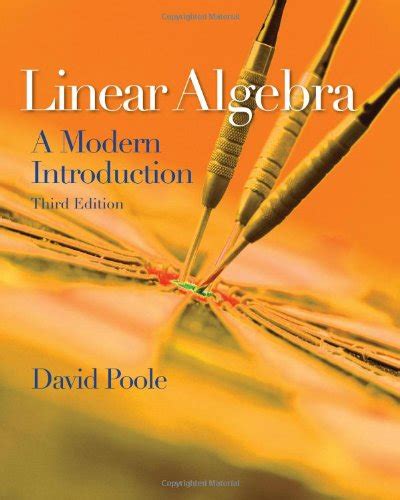 Download David Poole Linear Algebra A Modern Introduction 3Rd Edition Brooks Col E Cengage Learning 