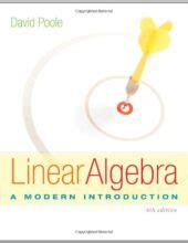 Full Download David Poole Linear Algebra Solutions Pdf 