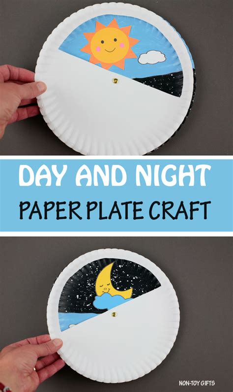 Day And Night Craft With Free Template Non Day And Night Activities For Kindergarten - Day And Night Activities For Kindergarten